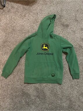 John Deere Green Hoodie with Yellow Logo